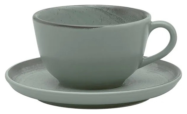 Чайная пара Oxford FLAT Shape PACIFICO 136497 AO04-1C07 (чашка 200мл и блюдце 14см)