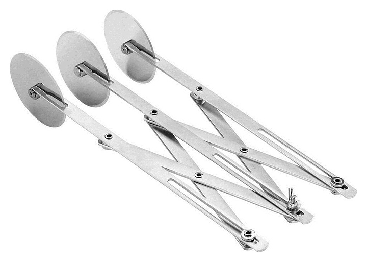 Нож роликовый для теста P.L. Proff Cuisine PCW-03 l=24 см 3 лезвия (нерж. сталь)