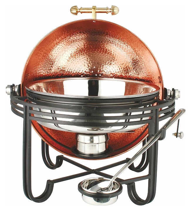 Чафинг-диш P.L. Proff Cuisine 81241179 Hotelware Copper 7 л (нерж. сталь с медным покрытием) антик на подставке (металл)