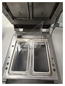 Запайщик лотков VASSILII Контур № 2169 c контурной обрезкой пленки для контейнера 184х82 мм*2