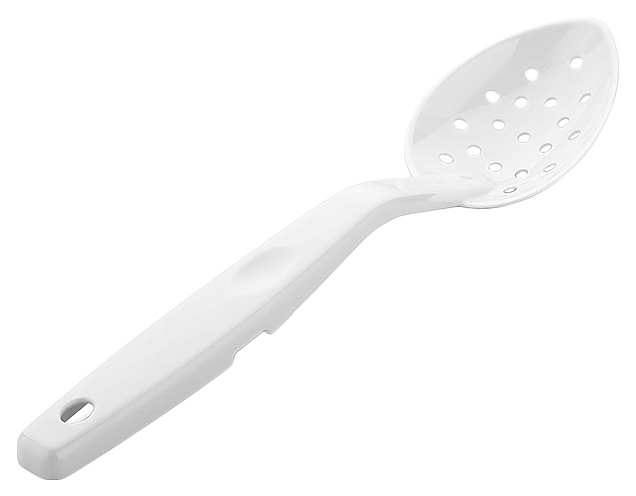 Ложка гарнирная Gastroplast GSK-02 l=29,5 см (поликарбонат) перфорированная белая