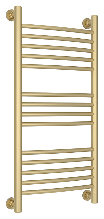 Полотенцесушитель водяной Сунержа Богема+ 80x40 см с выгнутой перемычкой, матовая шампань