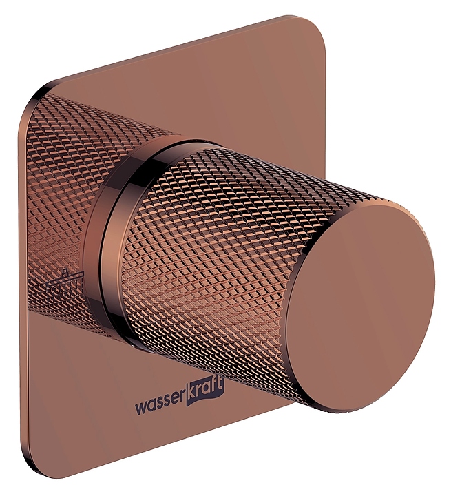 Переключатель потоков Wasserkraft A309 на 2 выхода, розовое золото