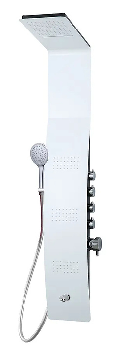 Панель душевая гидромассажная Taliente Amato TA-G-A04Wcr+s с изливом, белый