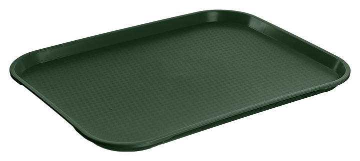 Поднос MGprof 1758 44,5х34,5 см (полипропилен) поверхность классик (414) прямоугольный темно-зеленый