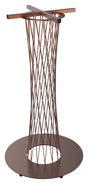 Подстолье барное Sheffilton SHT-TU3/H110 (металл) медный металлик