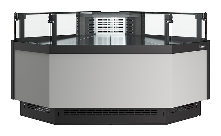 Витрина холодильная Carboma Atrium 3 GC120 VM-5-2 внешний угол версия 2.0 открытая (без боковин, статика)