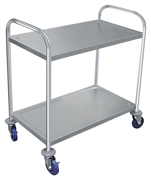 Тележка сервировочная Restopit рп377 810х460х850 мм 2 яруса (нерж. сталь)