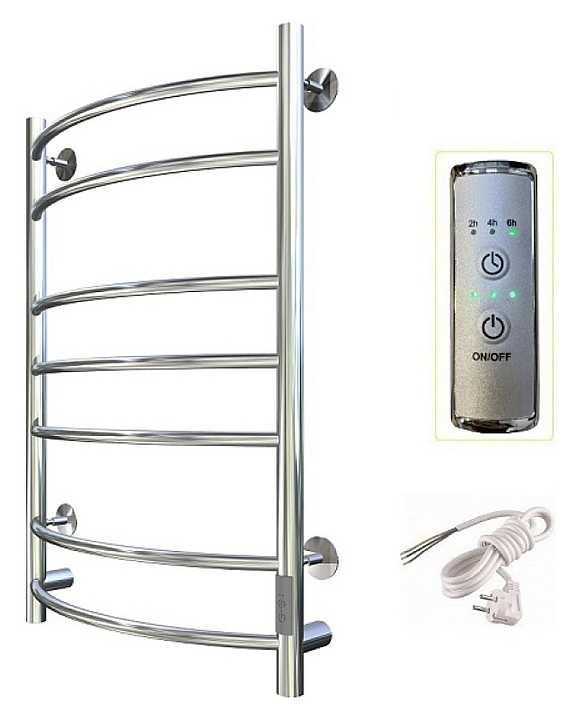 Полотенцесушитель электрический Тругор Приоритет Пэк сп 3 80х50 см, хром