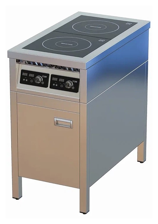 Плита индукционная ЦМИ ПИ-2 (460х850х870 мм) закрытая, распашная дверь