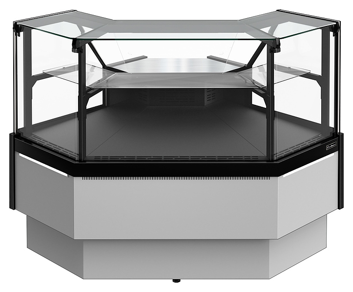Витрина холодильная Carboma Palm 3 GC95 VM 5-1 версия 2.0 внешний угол (9006-9005 без боковин)