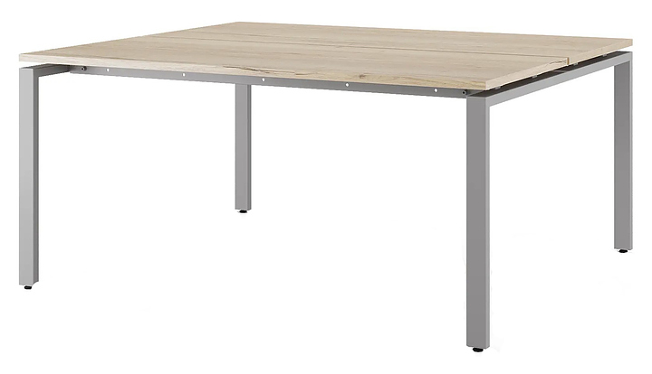Стол офисный КОБОР P/2-180/140 aluminum/natural