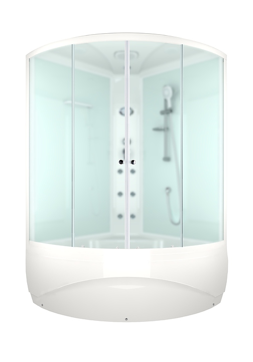 Душевая кабина с гидромассажем и блоком управления Domani-Spa Vitality high DS01V1212HWM10 120х120 см