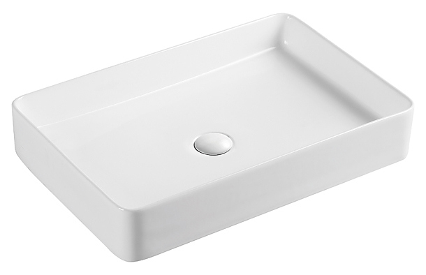 Раковина накладная Azario AZ2174 60х40,5х11 см, фаянс