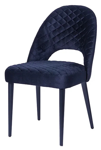 Стул ChiedoCover Маллин Диамант вельвет синий
