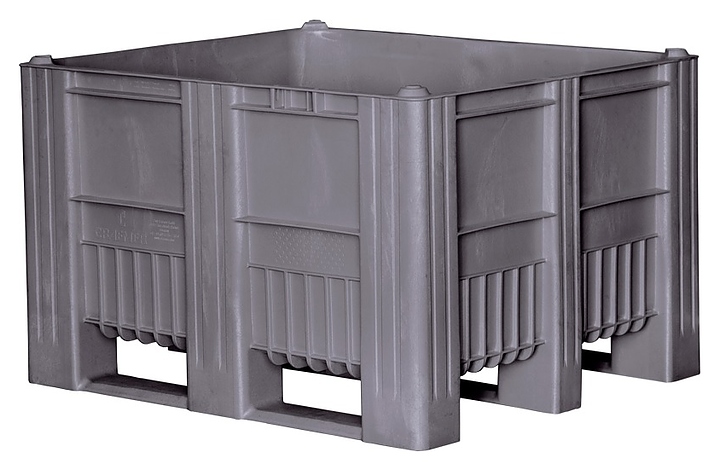 Контейнер ТАРА.РУ С-Box 1210 S (740) 1200х1000х740 мм (сплошной на полозьях) серый