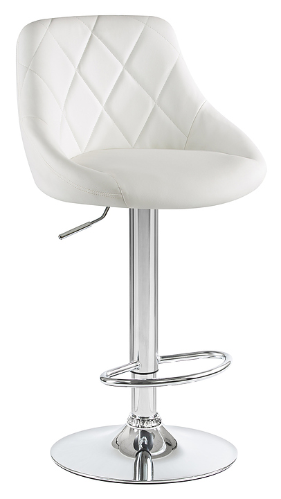 Стул барный DOBRIN 5007-LM LOGAN (белый, хром) 2 шт.