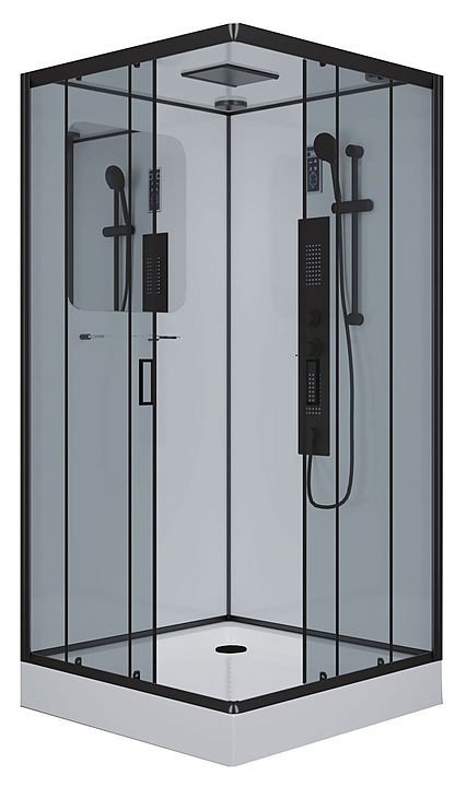 Кабина душевая Niagara NG-6901-01GQ BLACK 90х90х210 см
