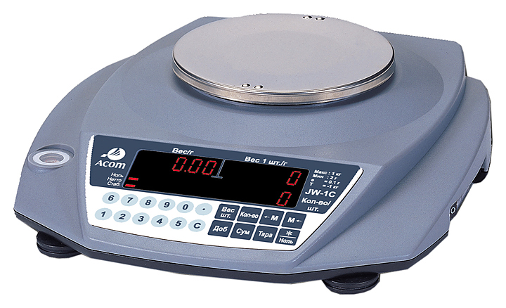 Весы лабораторные ACOM JW-1C-1000 c RS232C