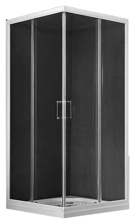 Уголок душевой Royal Bath RB HPD-T 110x100x185 см, прозрачное , белый профиль