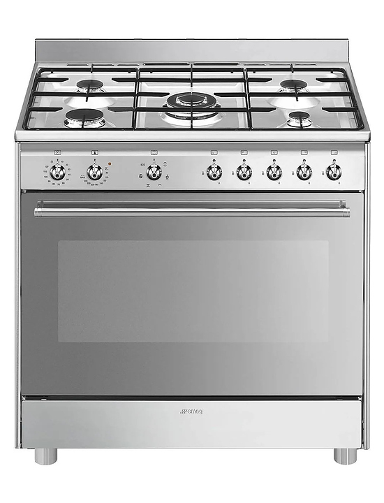 Плита газовая комбинированная SMEG Concerto SX91GM 3.2 Вт 900х600х900 мм нержавеющая сталь