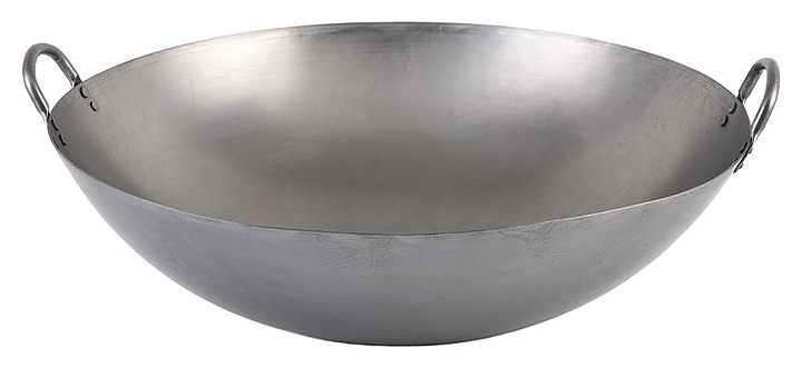 Сковорода WOK P.L. Proff Cuisine 81249842 (с 2 ручками, углеродистая сталь)