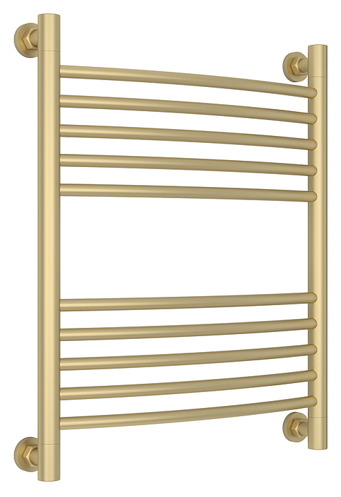 Полотенцесушитель водяной Сунержа Богема+ 60x50 см с выгнутой перемычкой, матовая шампань