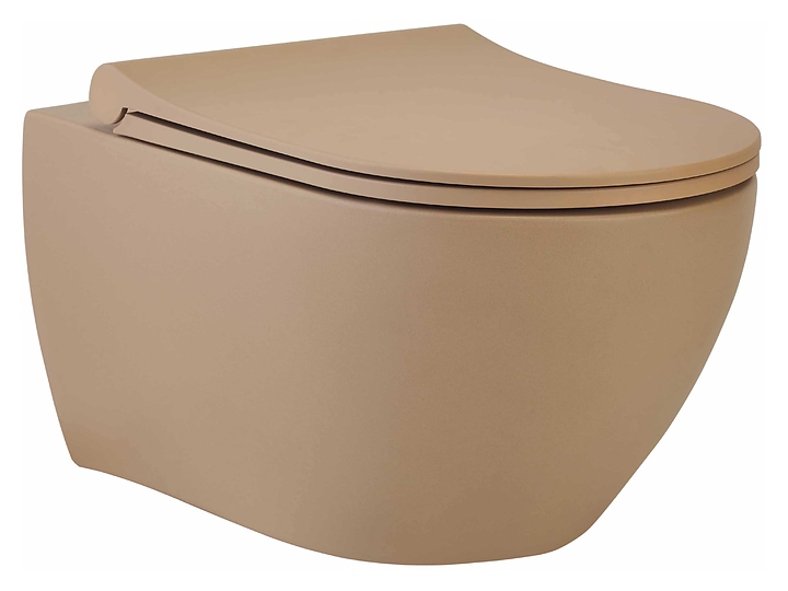 Унитаз подвесной с сидением beWash Bogen 88303273 бежевый