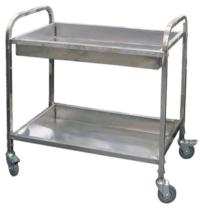 Тележка для сбора посуды P.L. Proff Cuisine JQ-ST020B 80х45х90 см 2 яруса