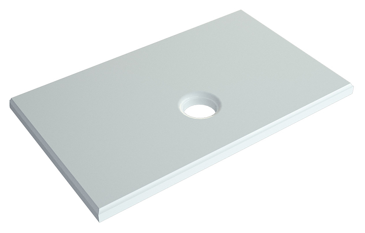 Столешница Andrea Beauty 800 80х46 см, белая, искусственный мрамор