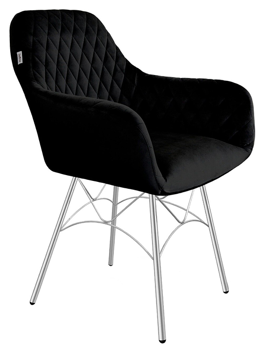 Стул Sheffilton SHT-ST38/S107 ночное затмение / хром лак