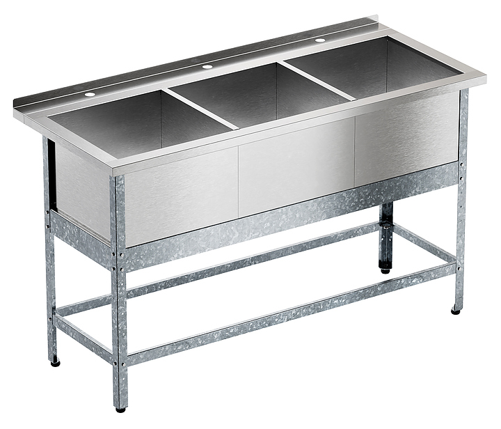 Ванна моечная Мебель Фронт Бизнес ВМБ 1600/703 с бортом