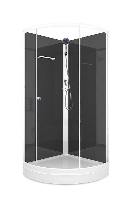Душевая кабина без крыши Domani-Spa Simple 99 Eco DS01ESm99LBCl00 90х90 см