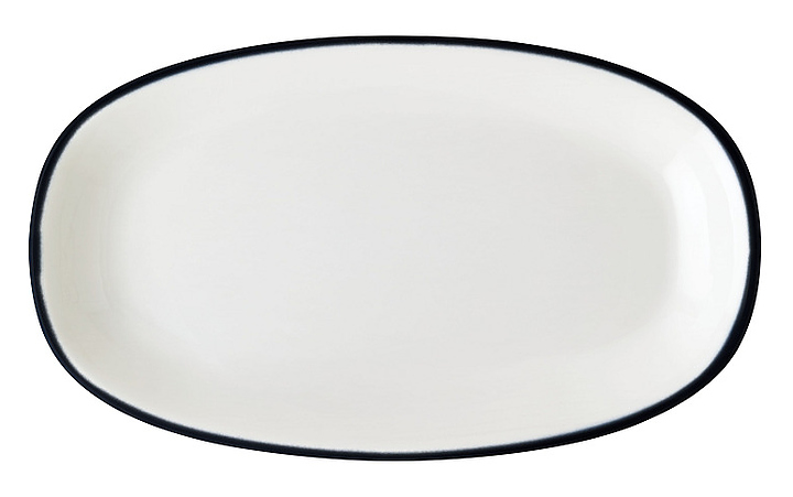 Блюдо для подачи Bonna Линеа Черный Гурмэ 77984 190х110 мм