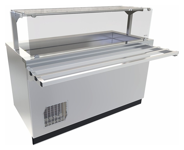 Прилавок-витрина холодильный Abat Сэйла ПВВ(Н)-70Е-01-НШ нерж.