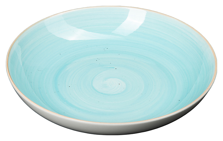 Тарелка глубокая Corone Natura HL943350C без бортов 205 мм голубая