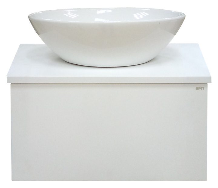 Тумба под раковину Misty Ива-60 60х30 см, с 1 ящиком, подвесная, белая