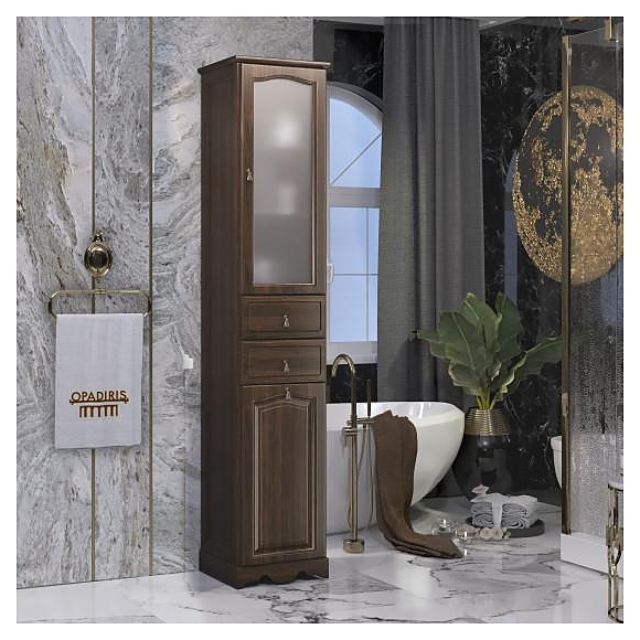 Шкаф-пенал OPADIRIS Риспекто 40 Z0000000596, правый, орех антикварный