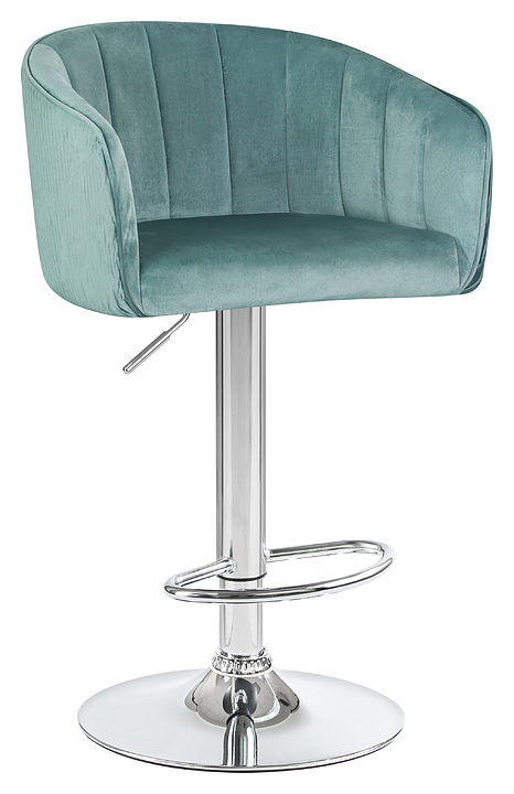 Стул барный DOBRIN 5025-LM DARCY (мятный, хромированная сталь)