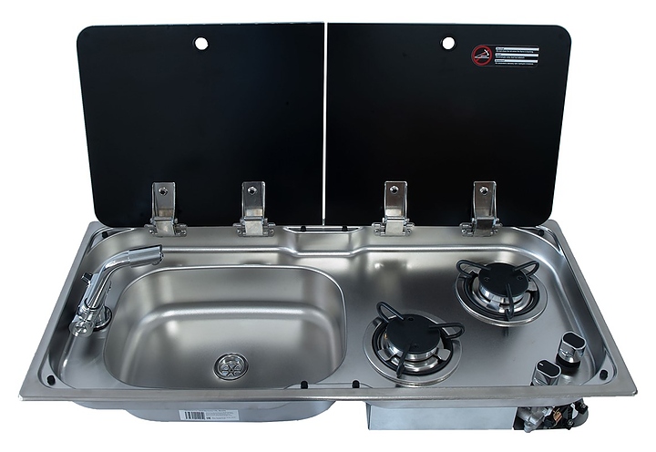 Варочная панель комбинированная с мойкой Libhof MO 9722L Tap+