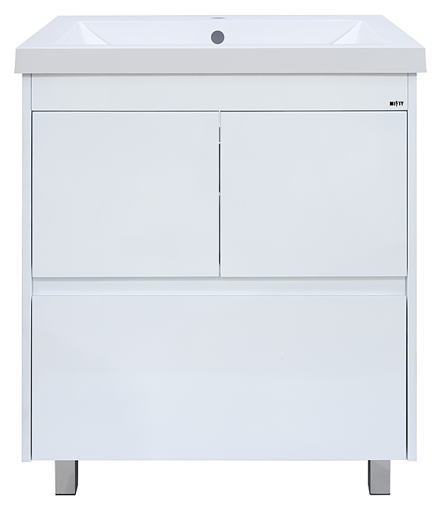 Тумба под раковину Misty Алиса-75 71,6х70,6 см, с 1 ящиком, белая