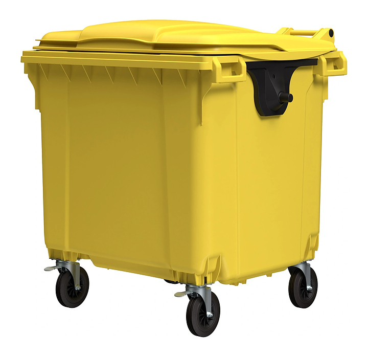 Контейнер для мусора iPlast 22.C19 1100 л желтый