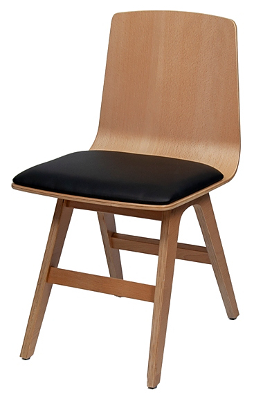 Стул BentWood Атлас МН натуральный бук/черный