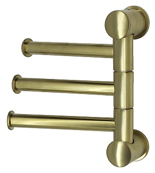 Держатель полотенец тройной Wasserkraft K-1053BRUSHED GOLD золото матовое