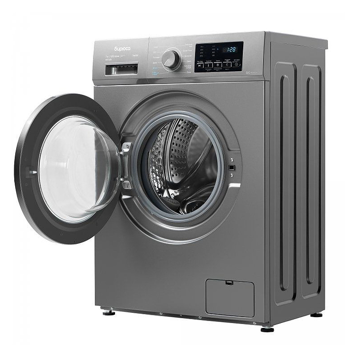 Стиральная машина Бирюса WM-SM712/08 M 7 кг 1200 об/мин фронтальная, серый металлик