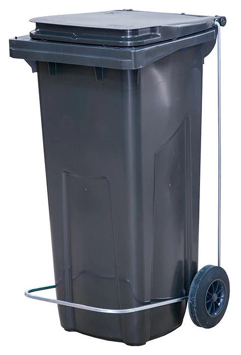 Контейнер для мусора ТАРА.РУ МКТ 120 с педалью П, серый