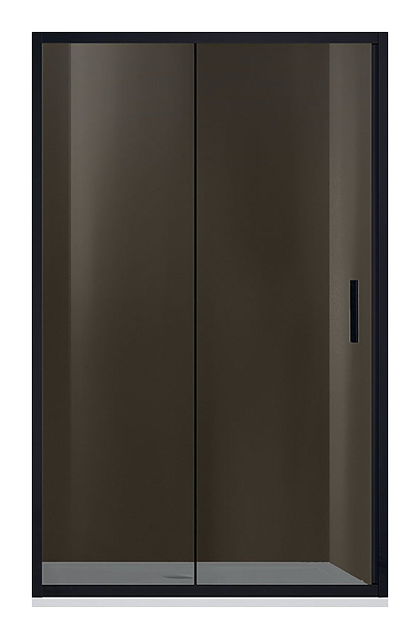 Дверь душевая Vincea Garda VDS-1G120CGB 120х190 см с тонированным стеклом, раздвижная, черный