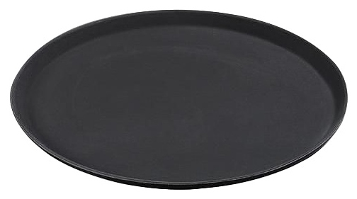 Поднос MGprof 45819 d=40 см (полипропилен прорезиненный) черный