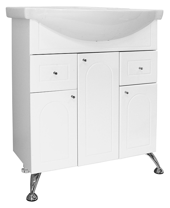 Тумба под раковину Mixline Нептун-75 белая