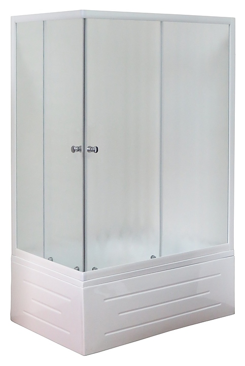 Уголок душевой Royal Bath RB 8100BP-C-R 100х80х200 см, матовое, белый профиль, правый